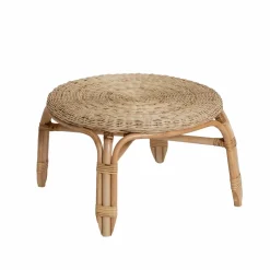 Table basse en rotin ronde Nohan