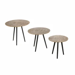 Table basse gigogne en aluminium Aurèle