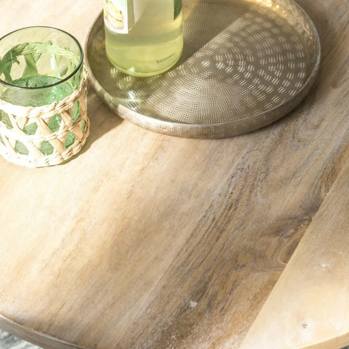 Table basse gigogne en bois de manguier Nala