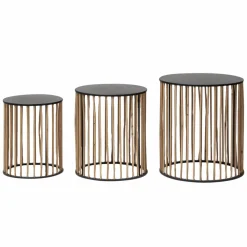 Table basse gigogne en bois de sapin Nicole