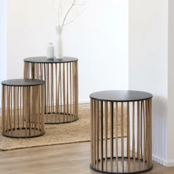 Table basse gigogne en bois de sapin Nicole