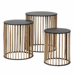 Table basse gigogne en bois de sapin Nicole