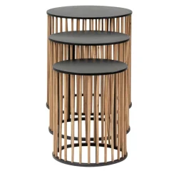 Table basse gigogne en bois de sapin Nicole