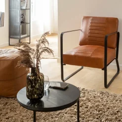 Table basse gigogne en marbre noir Joe