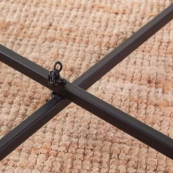 Table basse gigogne en verre fumé et métal Florian