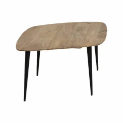 Table basse losange en bois de manguier et métal Aimée