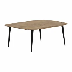 Table basse losange en bois de manguier et métal Aimée