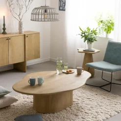 Table basse nuage en bois de manguier Fable