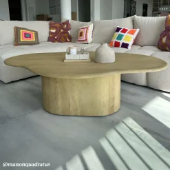 Table basse nuage en bois de manguier Fable