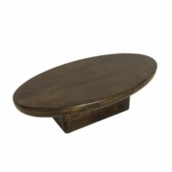 Table basse ovale en bois de manguier Morana