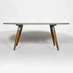 Table Basse plateau motif graphique et pieds en bois ScandiGraphiK