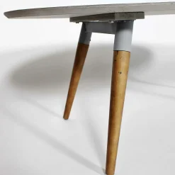 Table Basse plateau motif graphique et pieds en bois ScandiGraphiK