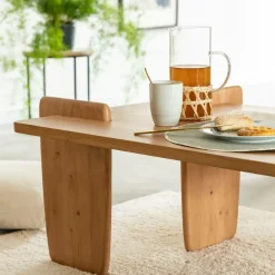 Table basse rectangle en bois d'acacia Zola