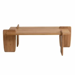 Table basse rectangle en bois d'acacia Zola