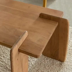 Table basse rectangle en bois d'acacia Zola