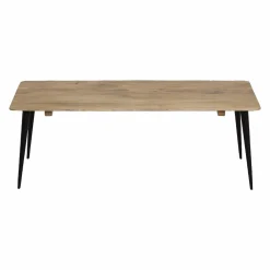 Table basse rectangle en bois de manguier et métal Aimée