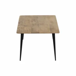 Table basse rectangle en bois de manguier et métal Aimée