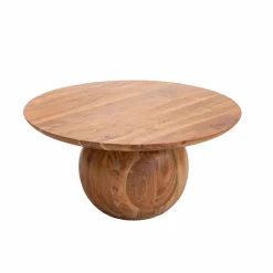 Table basse ronde en bois d'acacia Charlou