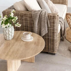 Table basse ronde en marbre Grâce