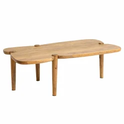 Table basse vague en bois de manguier Zola