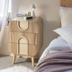 Table de chevet en bois de paulownia Nilo