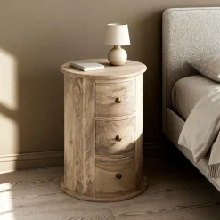 Table de chevet en bois de manguier Maëva