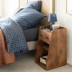 Table de chevet en bois de manguier Irène