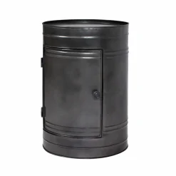 Table de chevet en métal gris Meryl