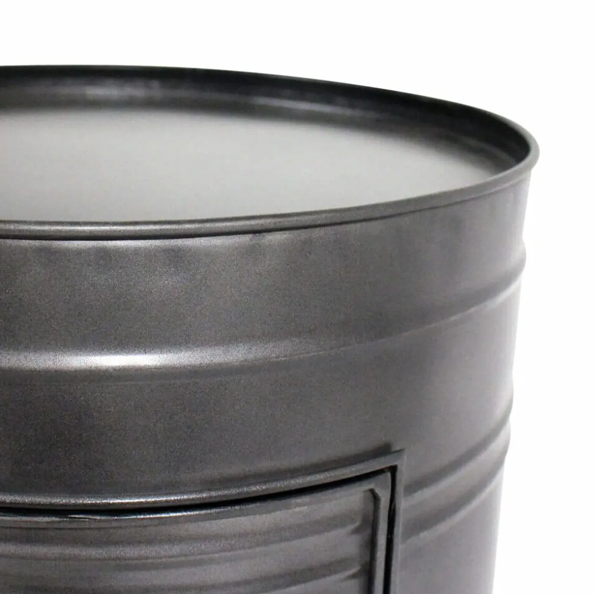 Table de chevet en métal gris Meryl