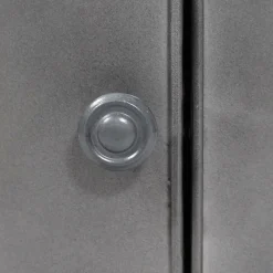 Table de chevet en métal gris Meryl