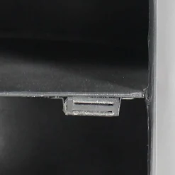 Table de chevet en métal gris Meryl