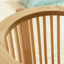 Table de chevet ronde en bois de pin Vénus