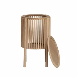 Table de chevet ronde en bois de pin Vénus