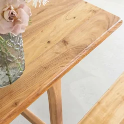 Table haute en bois d'acacia Orane
