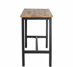 Table haute en bois de manguier et métal Petra