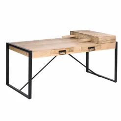 Table à manger avec allonges en bois de manguier New-York