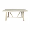 Table à manger avec allonges en bois de manguier blanchi Terra