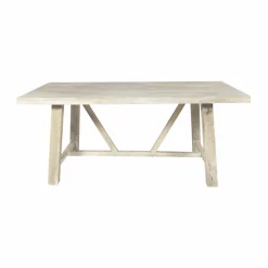 Table à manger avec allonges en bois de manguier blanchi Terra