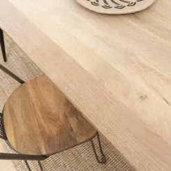 Table à manger avec allonges en bois de manguier Pia