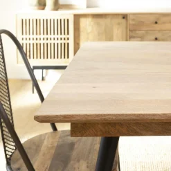 Table à manger avec allonges en bois de manguier Pia