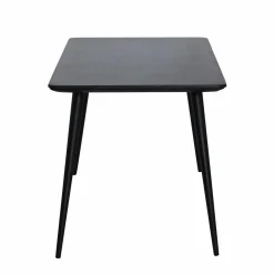 Table à manger avec plateau en granite noir Antonella