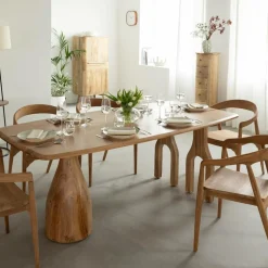 Table à manger en bois d'Acacia Anaé