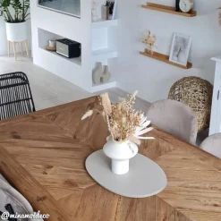 Table à manger en bois recyclé Blaise