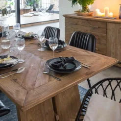Table à manger en bois recyclé Blaise