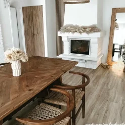 Table à manger en bois recyclé Blaise