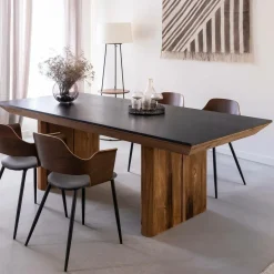 Table à manger en pin recyclé Constance