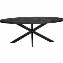 Table à manger ovale en bois de manguier Amor