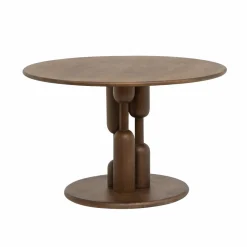 Table à manger ronde en bois de manguier Zola