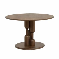 Table à manger ronde en bois de manguier Zola