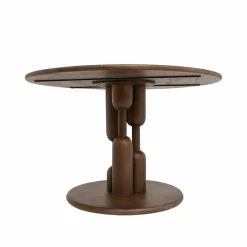 Table à manger ronde en bois de manguier Zola